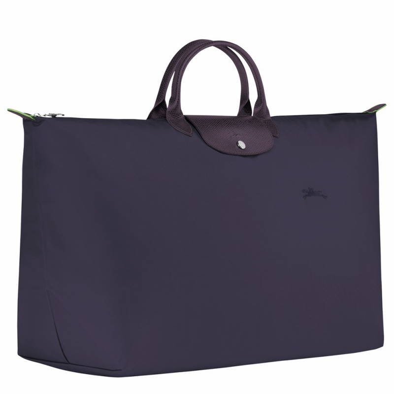 Purple Longchamp Le Pliage M Men's Travel Bags